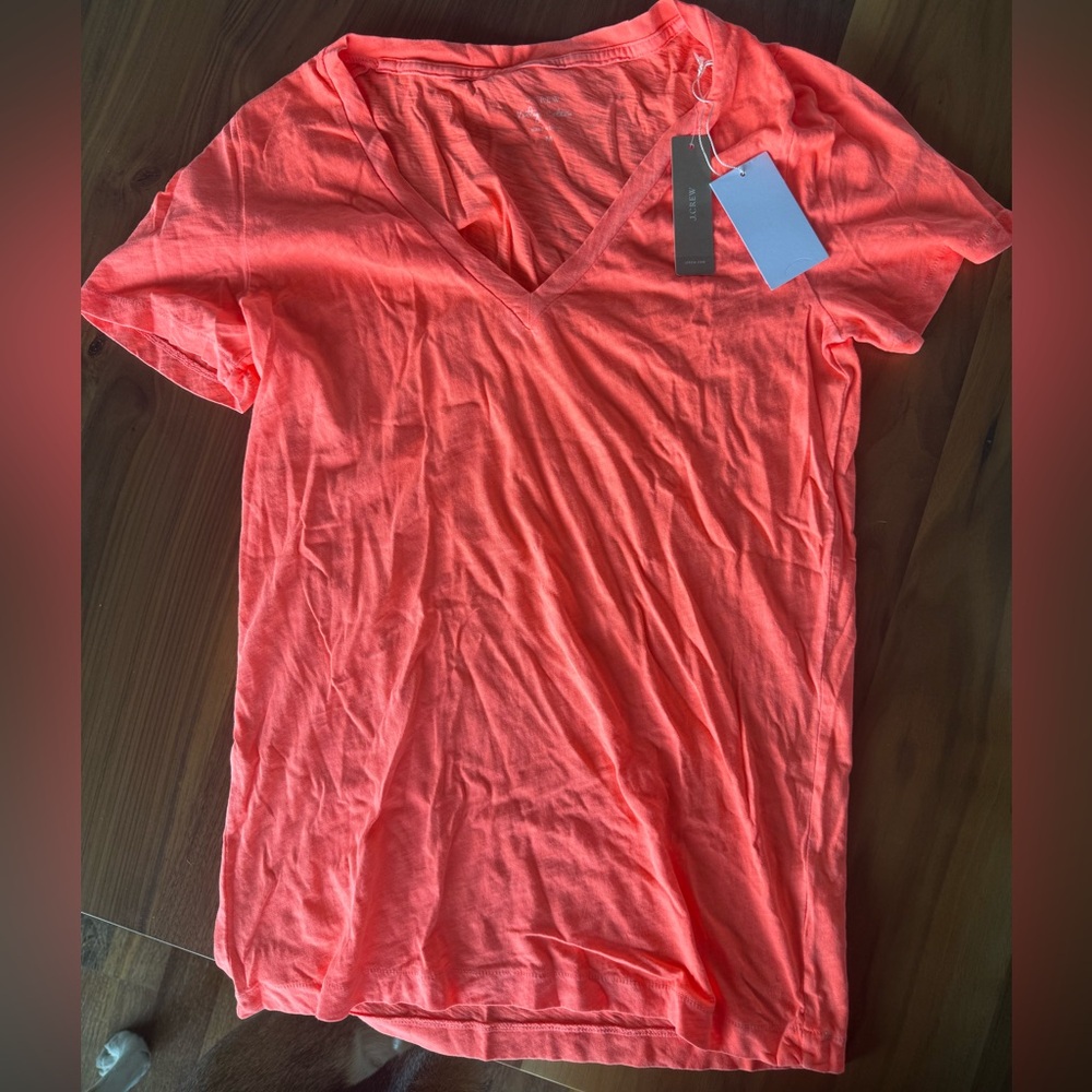 J. Crew Bright Orange Top